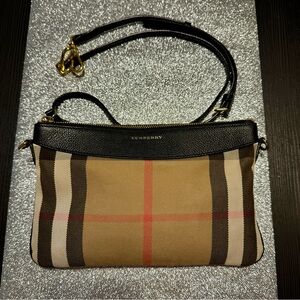 Burberry Black and Tan Crossbody Bag